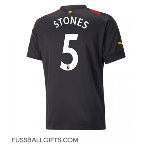 Manchester City John Stones #5 Fußballbekleidung Auswärtstrikot 2022-23 Kurzarm